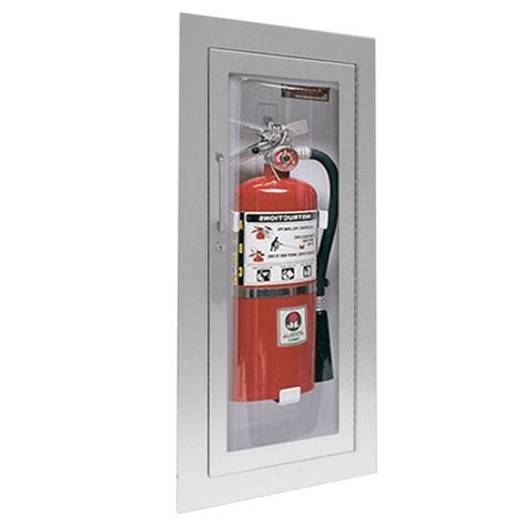 fire extinguisher cabinet clear acrylic bubble saf-t-lok fully recessed steel|JL Industries 1535G25FX2 Clear VU Fire Extinguisher Cabinet .